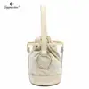 2018 China Handbag Factory 2019 SS Cappuccino Fashion Ring See Thru 2-in-1 Bucket Satchel For Summer