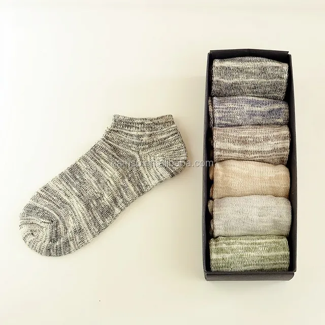 6 pairs mens socks gift package business casual socks