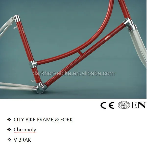lugged 28inch lady city bike/bicycle frame fork chromoly cr-mo