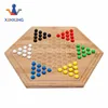 All Natural bamboo Chinese Checkers with plastic Marbles