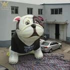 customized any shape inflatable bulldog cartoon figure for garden yard decoration