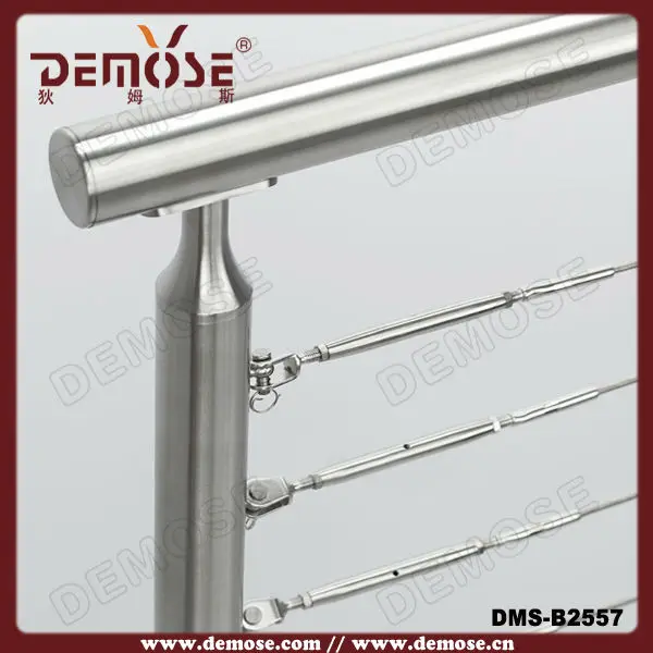 steel cable railing with anchor/ adjustable wire ropes handrails, View