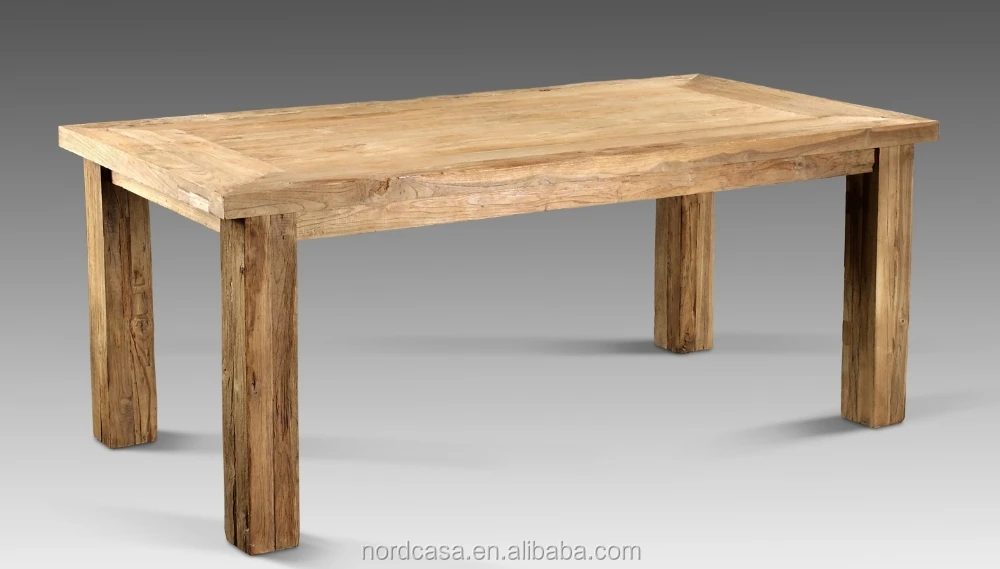 V5 Antique vintage reclaimed wood dining table