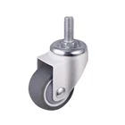 SSYC 1.5 inch Caster Wheel Rubber Wheels Small Size 1 inch/1-1/4 inch/1.5 inch