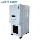 Huahai fiber 10W 20W or code Logo expiry date jewelry gold ring plastic portable color optical laser printer for metal