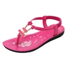good quality rose red lady summer sandals slippers for girls