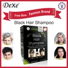 Fast black hair shampoo, Natural herbal 2 in 1 formula (black colour)