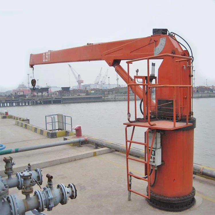 1-10ton capacity ship used deck crane for sale