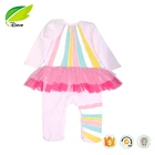 Wholesale cotton baby clothes set children's boutique clothing high quality girls romper and hat 2 pcs set