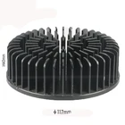 Fanless 120mm Aluminum Heatsink With Fan,Aluminium Amplifier Led Heat Sink Housing 120mm