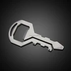Multi function key shape bottle opener with key chain