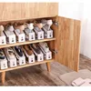 Save Space Stand Shelf Double Layer Plastic Shoe Holder Shoes Organizer Living Room Accessories Shoes Storage Rack Adjustable