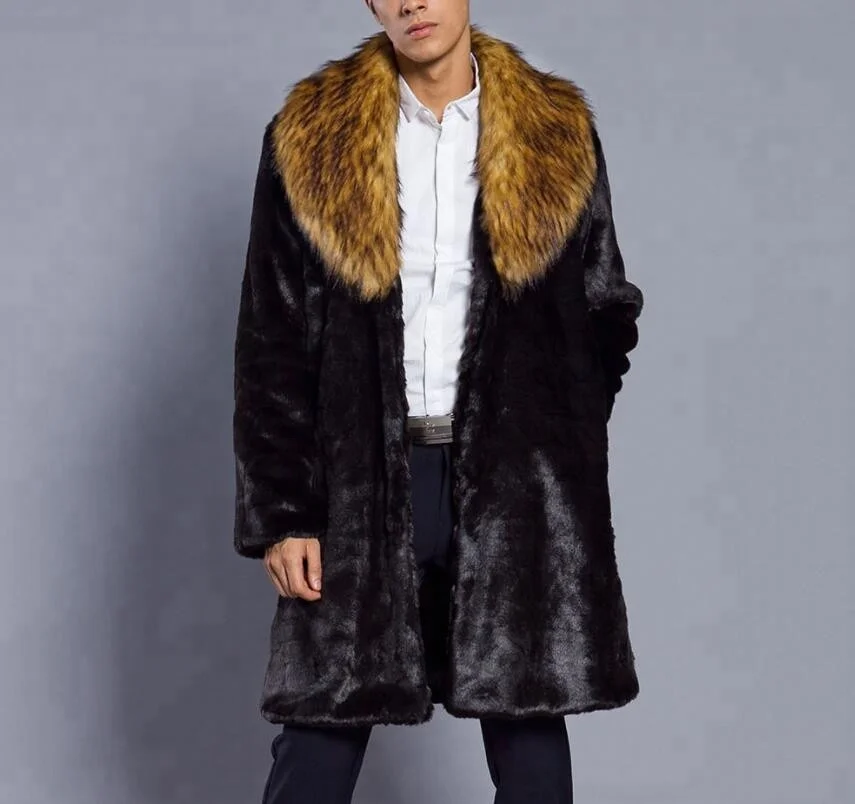 Fur Collar Design Fashion Faux Leather Coat Accepts Custom, Dark gray/black/light gray
Fur Collar Design Fashion Faux Leather Coat Accepts Custom, Dark gray/black/light gray