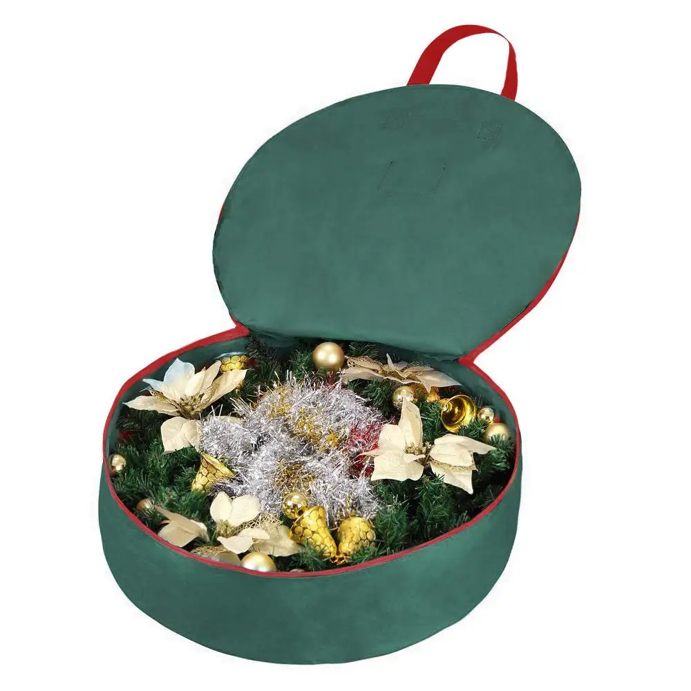 Christmas Wreath Storage Bag Polyester Tear Resistant Fabric for Christmas Holiday Easy Storage with Clear Window, Customized
Christmas Wreath Storage Bag Polyester Tear Resistant Fabric for Christmas Holiday Easy Storage with Clear Window, Customized