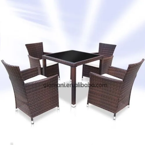 籐屋外用家具ガーデンルームレストランテーブルと椅子のために使用パティオ家具仕入れ・メーカー・工場