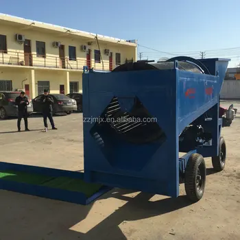 Portable Mobile Mini Gold Trommel Wash Plant For Sale