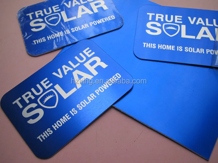andized aluminum nameplates