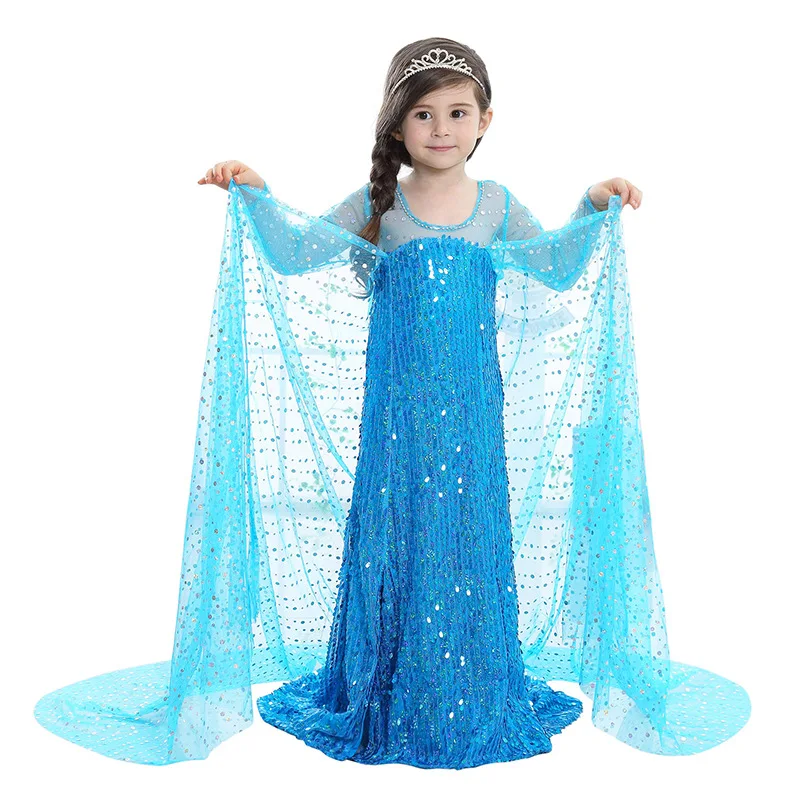 YSMARKET Long Sleeve Sequin Dress Halloween Christmas Cosplay Clothes Children Snow Queen Fantasia Elsa Princess Dress for Girls
YSMARKET Long Sleeve Sequin Dress Halloween Christmas Cosplay Clothes Children Snow Queen Fantasia Elsa Princess Dress for Girls