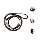 Cow leather dog collar leash on sale cotton rope dog leash