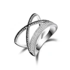 Vantage Christmas Brass Mens Wedding Rings Full Cubic Zircon Rings Design Rings