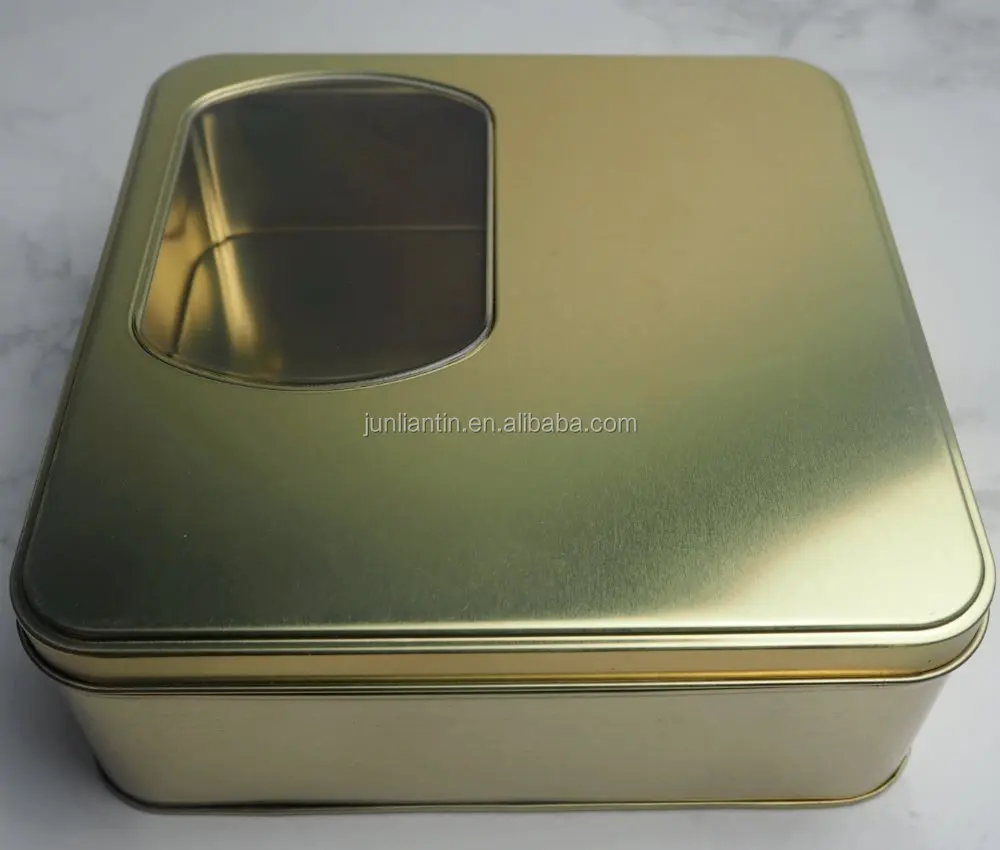 oem christmas wholesale storage rectangle metal gift tin box