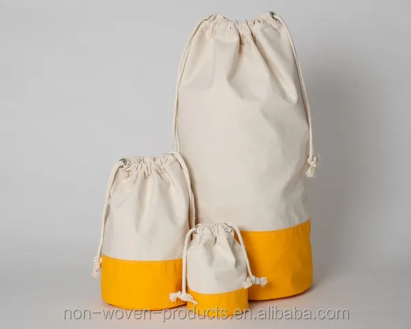 promotional 100% cotton duck canvas ,diy drawstring bag