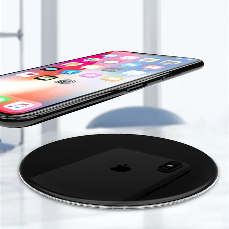 Universal Quick Wireless Charging for iphone 8/8P/X Fast Wireless Charger Pad for smartphone, Black white
Universal Quick Wireless Charging for iphone 8/8P/X Fast Wireless Charger Pad for smartphone, Black white