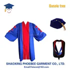 Full Phd Gown Full Set High Quality And Best Workmanship Doctorate PHD Graduation Gown With Gold Piping