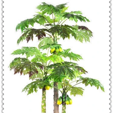 Wholesale Evergreen Decorative Artificial Papaya Fruit Tree With