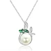 white pearl jewellery sets bali pearl 925 silver jewelry multi color enamel pendant necklace