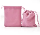 Customized Logo Velvet drawstring pouch / velvet jewelry pouch