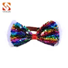 Wholesale fashion Sequins Adjustable Cat Collar Bow Tie Dog Bow Ties pet accessories