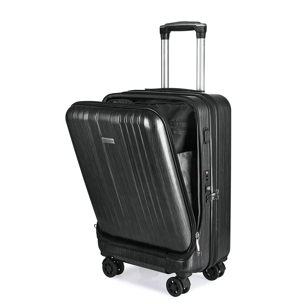 20" business suitcase ABS and PC carry on trolley luggage with charger and front laptop pocket
20" business suitcase ABS and PC carry on trolley luggage with charger and front laptop pocket