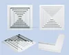 Aluminum air diffuser, air grille cover, ventilation system