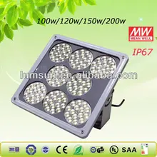 60w-300W gas station led canopy light IP67 dimmable ATEX certified