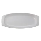 Wholesales Boat shape White melamine plastic dishes plates Custom shape melamine salad bowl Communion tray