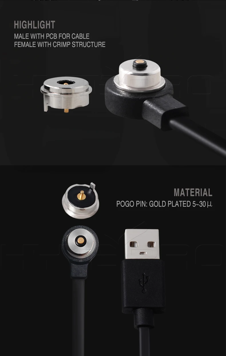 Mini-universal usb 2pin magnetic charging cable charger connector - ANKUX.COM