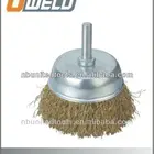 Silver great quality steel wire cup brush