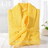 Bathrobe spa 100 cotton yellow cotton terry bathrobes for sexy lady