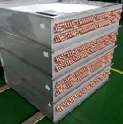 Copper tube aluminimun fin type stainless plate condenser coil charge by refrigerant