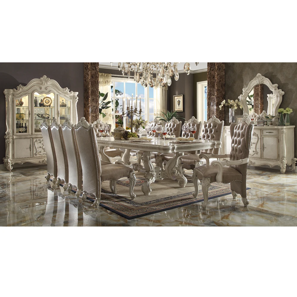 American Traditional Style Furniture Dining Tables And Chairs Set