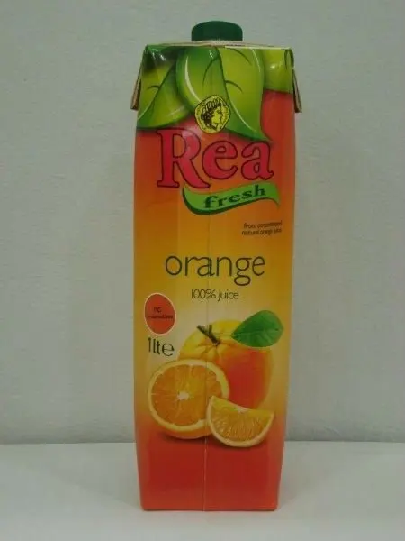 100% natural orange juice