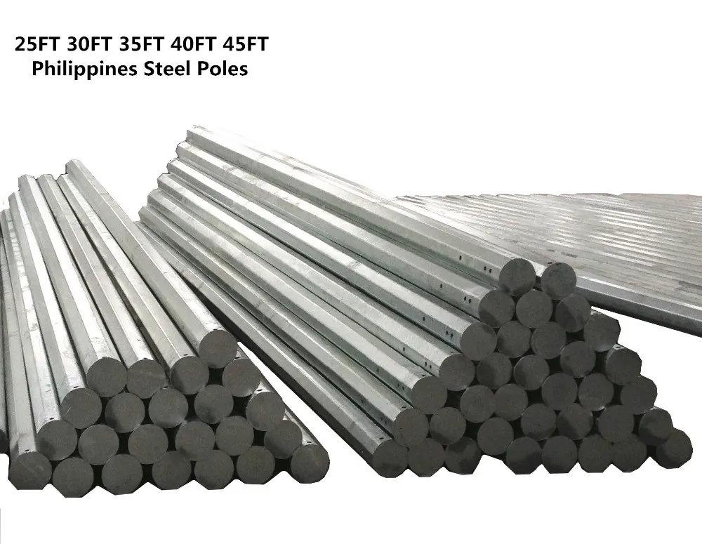 15kv philippines standard steel poles