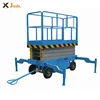 4-14m 300kg indoor outdoor hydraulic mobile diesel electric manual power scissor lift working platform with CE ISO certification