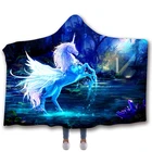 Wholesale Custom Made Hooded unicorn mink blanket