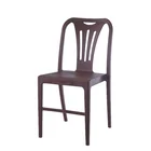 Outdoor garden restaurant stacking plastic chairs