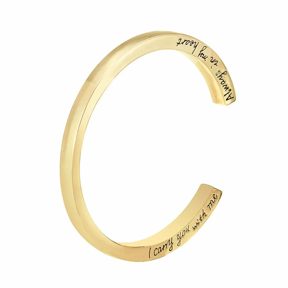 Europe And The United States Cremation Urn Letter"I Carry You With Me" Bracelet Jewelry, Gold/silver/rose gold
Europe And The United States Cremation Urn Letter"I Carry You With Me" Bracelet Jewelry, Gold/silver/rose gold