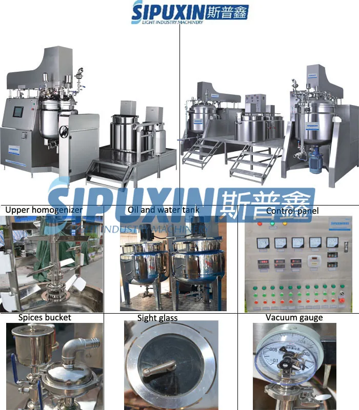 Upper vacuum homogenizer details 11