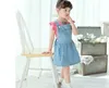 China Market Children Dress Good Girl Blue Cute Overall Casual Dress