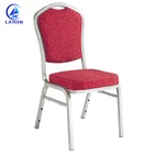 Top Quality Hotel Hall Stacking Silver Aluminum Banquet Party Chair